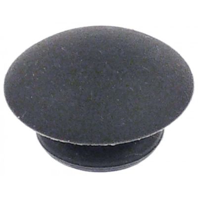 push button external size 23mm internal size 9mm black H 14mm