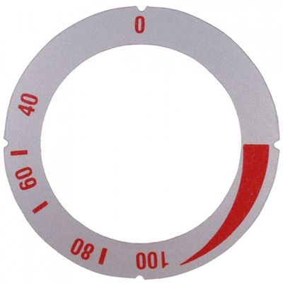 Disc autoadeziv cu simbol 150°C, ext. ø 45,5 mm, int. ø 63 mm - 111790