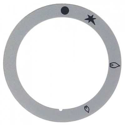 knob dial plate gas tap with ignition flame ED ø 65mm ID ø 50mm