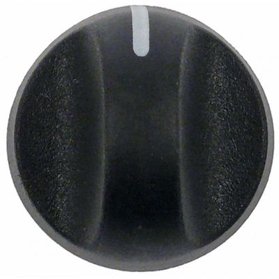knob zero mark ø 37mm shaft ø 8x6,5mm shaft flat upper black