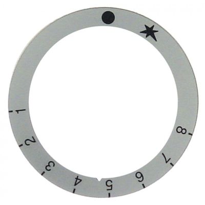 knob dial plate gas thermostat 1-8