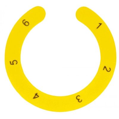 knob dial plate switch 7-position yellow