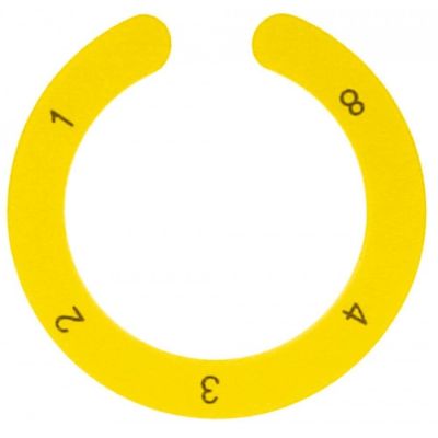 knob dial plate energy regulator 1-4 + MAX yellow