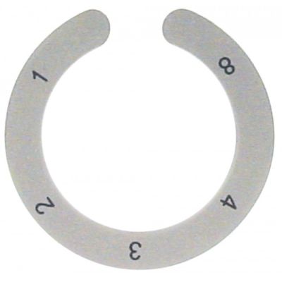 knob dial plate energy regulator 1-4 + MAX grey