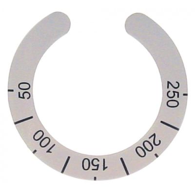 knob dial plate thermostat t.max. 250°C 50-250°C