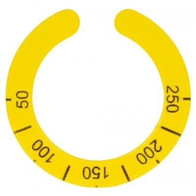 knob dial plate thermostat 50-250°C yellow