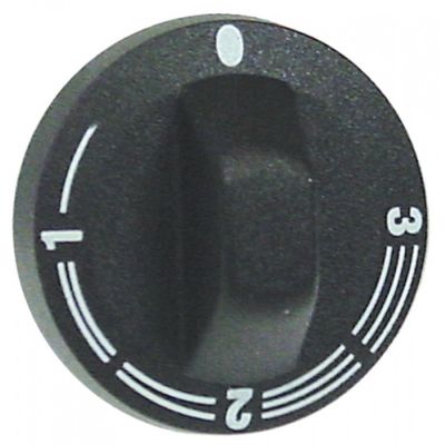 knob tail 1-3 ø 42mm shaft ø 6x4,6mm shaft flat upper