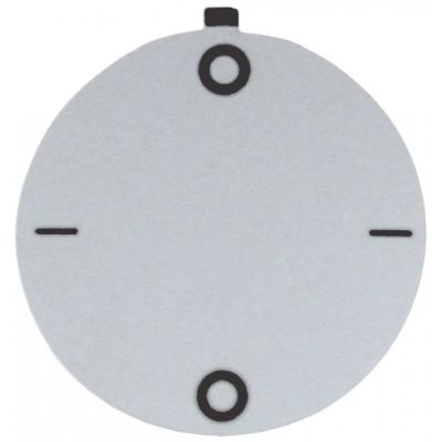 knob dial plate switch 0-1-0-1 ED ø 45mm silver