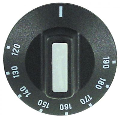 Buton termostat friteuza 120 - 190 °C, ax D ø 6 x 4,6 mm, ø 50 mm - 111944