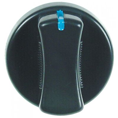 Buton Elettrobar ø 45 mm, ax patrat 5x5 mm, negru - 111945