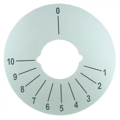 knob dial plate 1-10