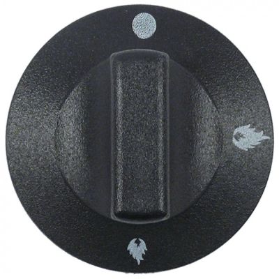 Buton pentru robinet de gaz ø 55 mm, ax ø 8x6,5 mm - 112080