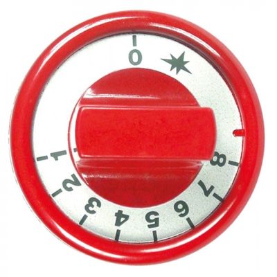 knob thermostat 1-8 ø 76mm shaft ø 10x8mm shaft flat upper red