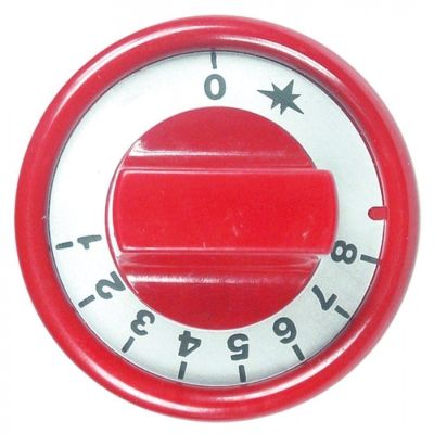 knob gas thermostat 1-8 ø 76mm shaft ø 10x8mm shaft flat left