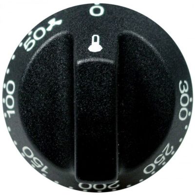 Buton temperatura 100-300 °C, diametru ø 55 mm, dimensiune ax ø 6 x 4,6 mm - 112155