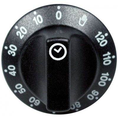 knob time 120min + permanent ON ø 55mm shaft ø 6x4,6mm