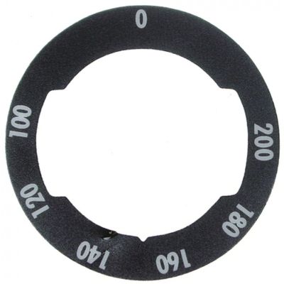 knob dial plate thermostat t.max. 200°C 100-200°C