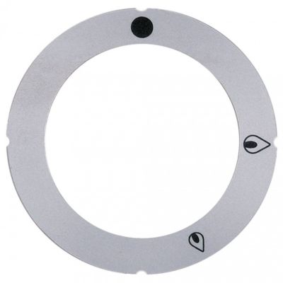 Disc autoadeziv cu simboluri, ext. ø 63 mm, pentru robinet de gaz - 112207