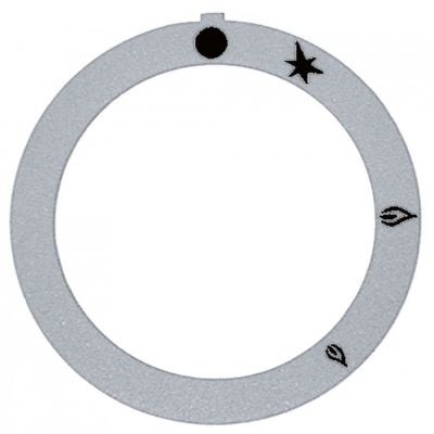 knob dial plate silver - Code 112281