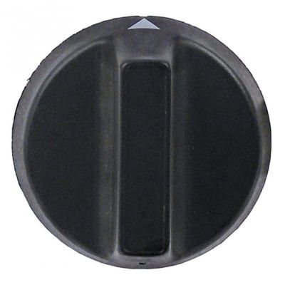 knob switch zero mark ø 43mm shaft ø 5x5mm black