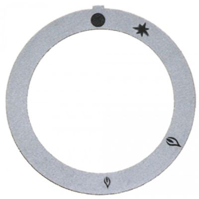 knob dial plate silver - Code 112309