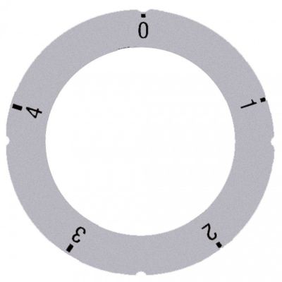 knob dial plate silver switch 5-position - Code 112321
