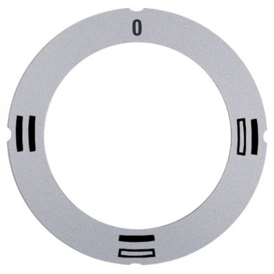 knob dial plate silver oven TH/BH/TH+BH - Code 112329