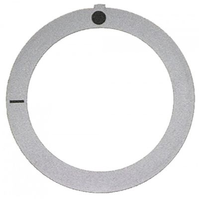 knob dial plate silver switch 0-1 ext. ø 59mm - Code 112345