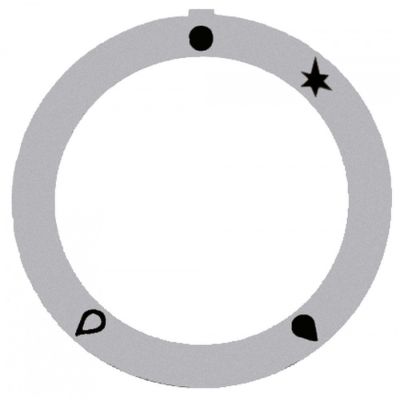 knob dial plate silver - Code 112353
