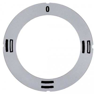 knob dial plate silver oven TH/BH/TH+BH - Code 112379