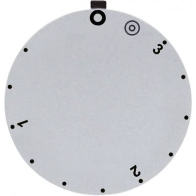 knob dial plate energy regulator 1-3 2-circuit ED ø 45mm silver