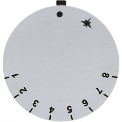 knob dial plate gas thermostat PEL 1-8 ED ø 45mm silver