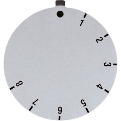 knob dial plate gas thermostat SABAF 1-8 ED ø 45mm silver
