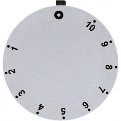 knob dial plate thermostat 1-10 rotation angle 310° silver