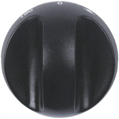 Buton pentru valva de gaz EUROSIT friteuza, temperatura 110-190°C, ø 70 mm, ax ø 8x6,5 mm - 112465