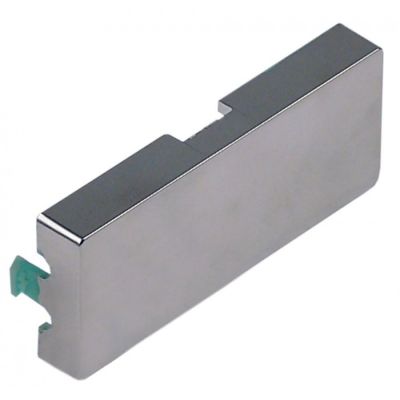 push button W 60mm H 26mm silver