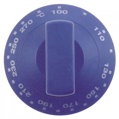 knob gas thermostat t.max. 270°C temperature range 100-270°C ø 60mm blue