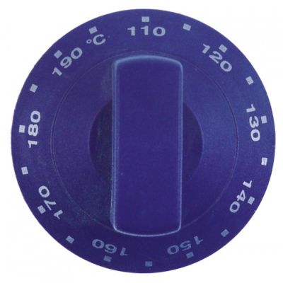 knob gas thermostat t.max. 190°C temperature range 110-190°C ø 60mm blue