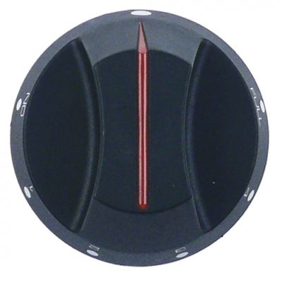 knob energy regulator ON/1-4/FULL ø 65mm shaft ø 5x3,5mm shaft flat upper
