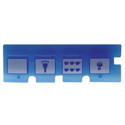 buttons strip buttons 4 L 114mm W 37mm