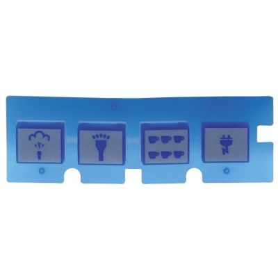 Membrana cu 4 butoane, L 114 x 37 mm, Nuova Simonelli - 112610