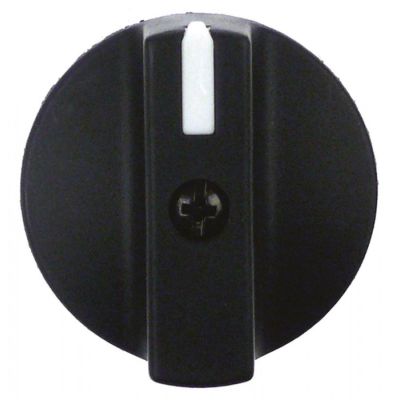 knob with indicator ø 35mm H 22mm shaft diameter 8x7mm black