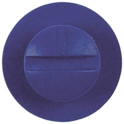 knob ø 22,5mm shaft ø 6x4mm blue for thermostat