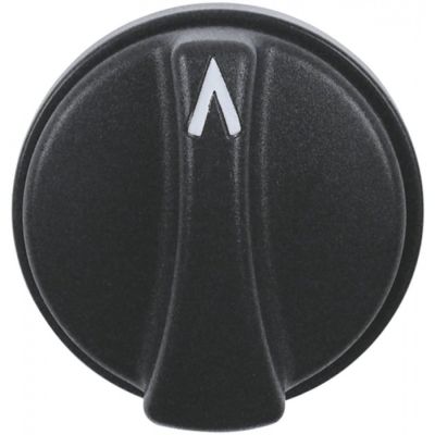 knob zero mark ø 55mm shaft ø 6x4,6mm shaft flat upper black