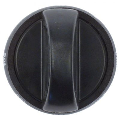 knob without dial plate ø 80mm shaft ø 10x8mm shaft flat upper/lower black