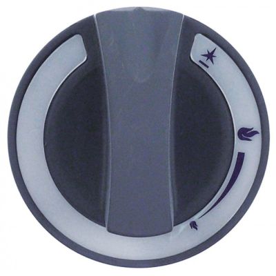 Buton robinet de gaz Gico ø 60 mm, ax ø 10x8 mm, tesitura in stanga - 112681