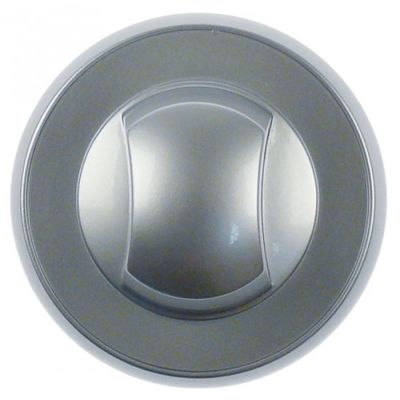 Buton universal Bertos ø 72 mm, ax ø 6x4,6 mm, tesitura sus sau jos, argintiu - 112692