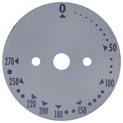 Disc indicator termostat 0-270°C, ø 65 mm, cuptor Garbin - 112699