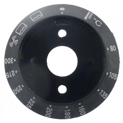 dial fascia 80-300°C ø 58mm hole distance 29mm