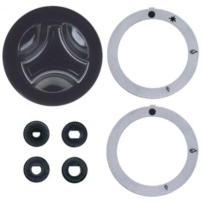 knob kit ø 62mm symbol gas tap with ignition flame gas tap without ignition flame shaft ø mm